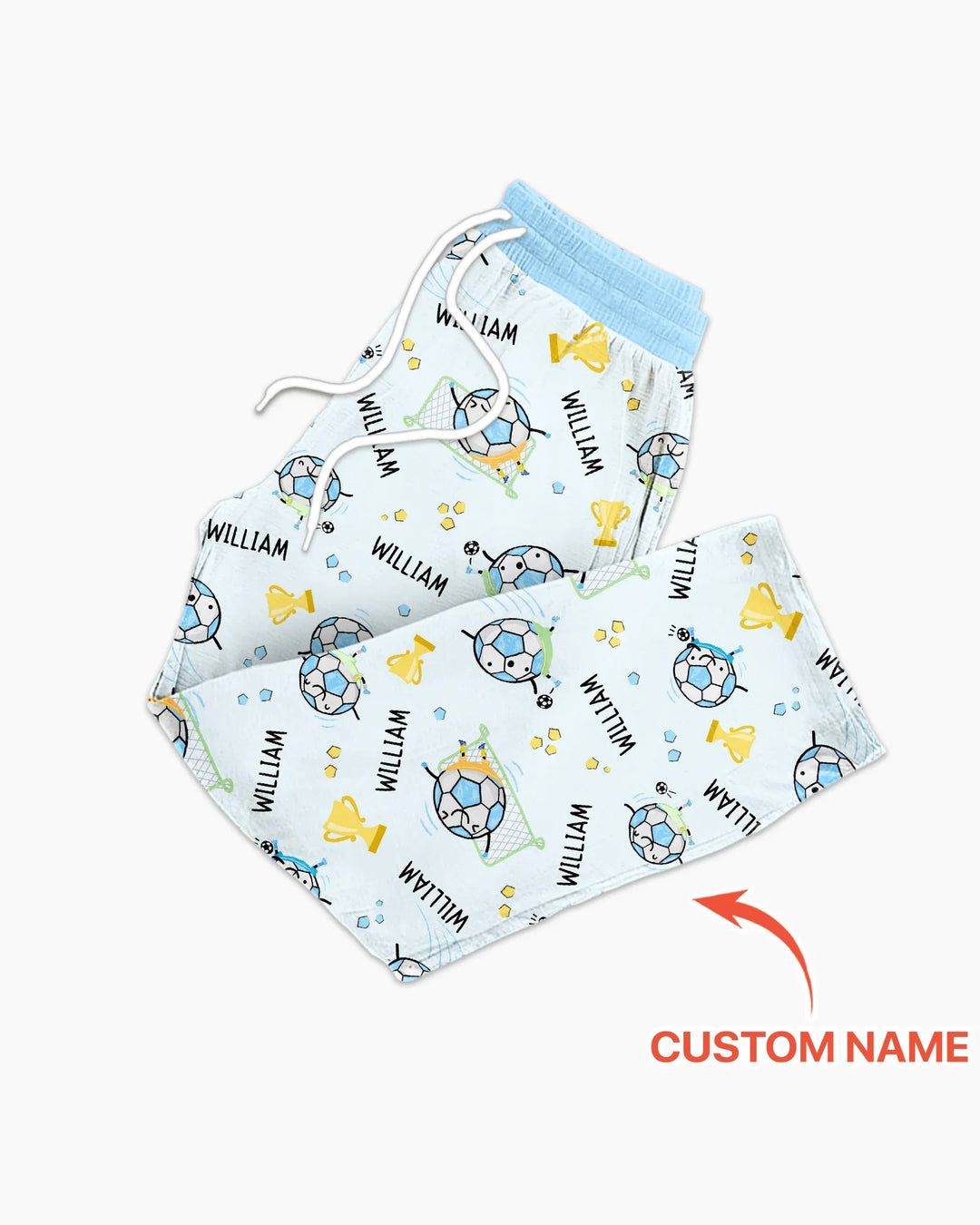 Custom Name Soccer Dad Team Matching Bamboo Men's Pajama Set