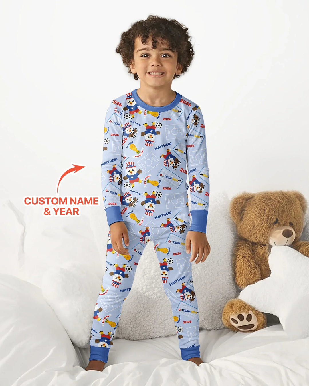 My First World Cup Bamboo Two Piece Long Sleeve Pajama Set