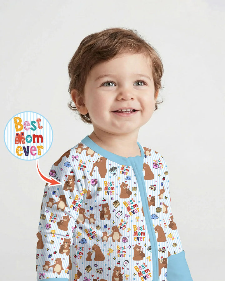 Best Mama Bear Ever Family Matching Bamboo Convertible Zippy