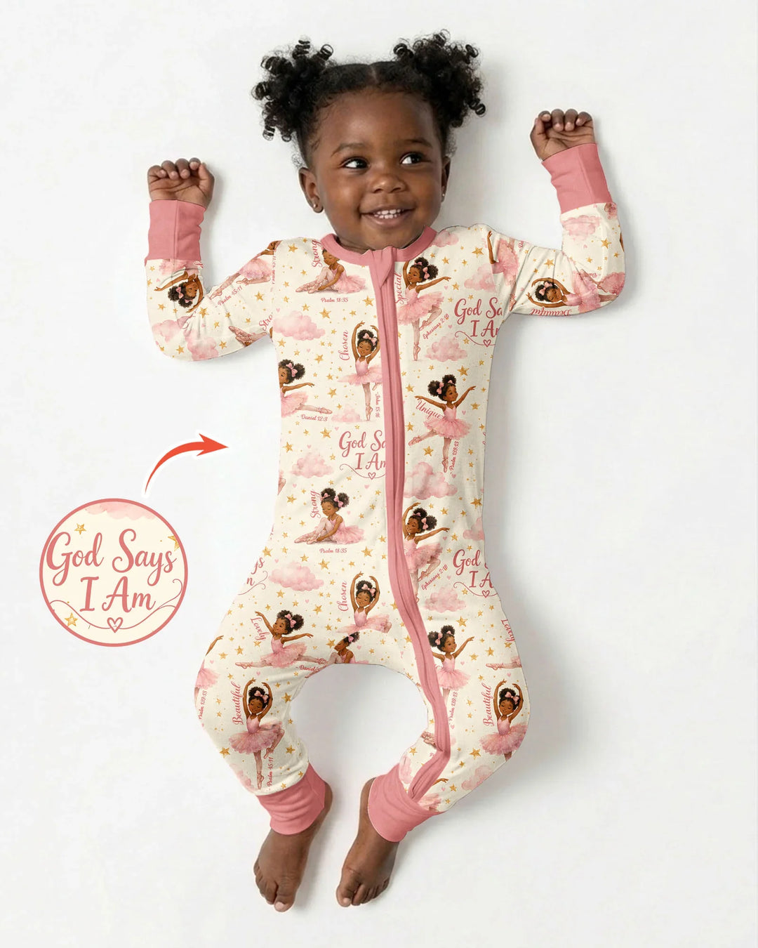 Black Girl Ballerina God Says I Am Bamboo Convertible Zippy
