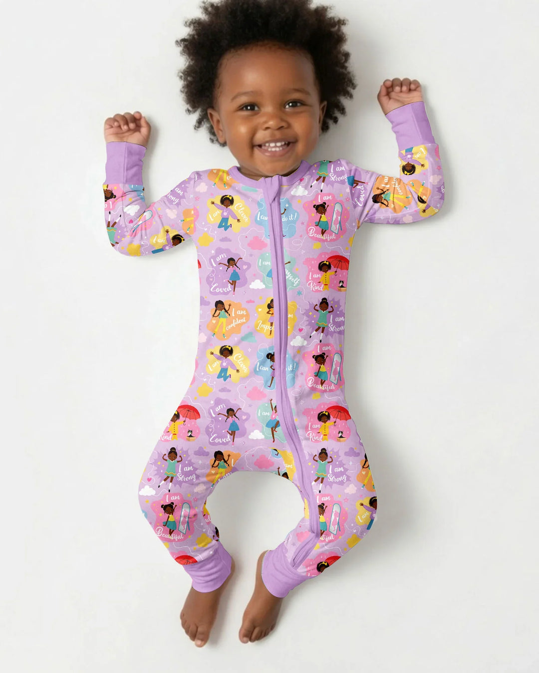 African American Girl I Am Loved Bamboo Convertible Zippy