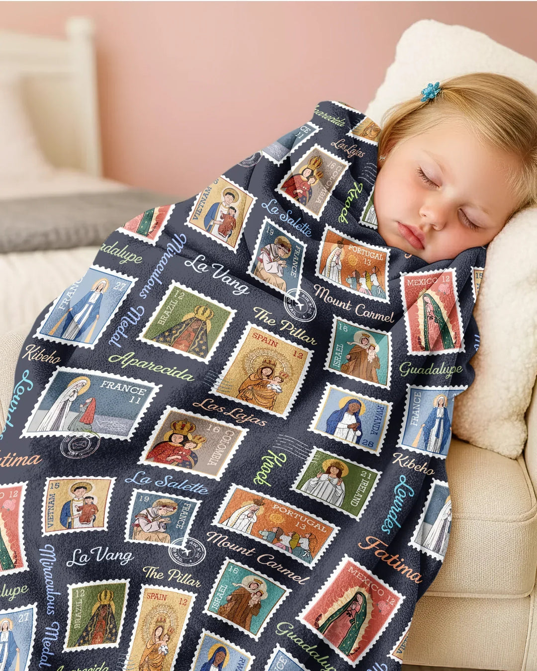 Our Lady, Around the World Bamboo Blanket