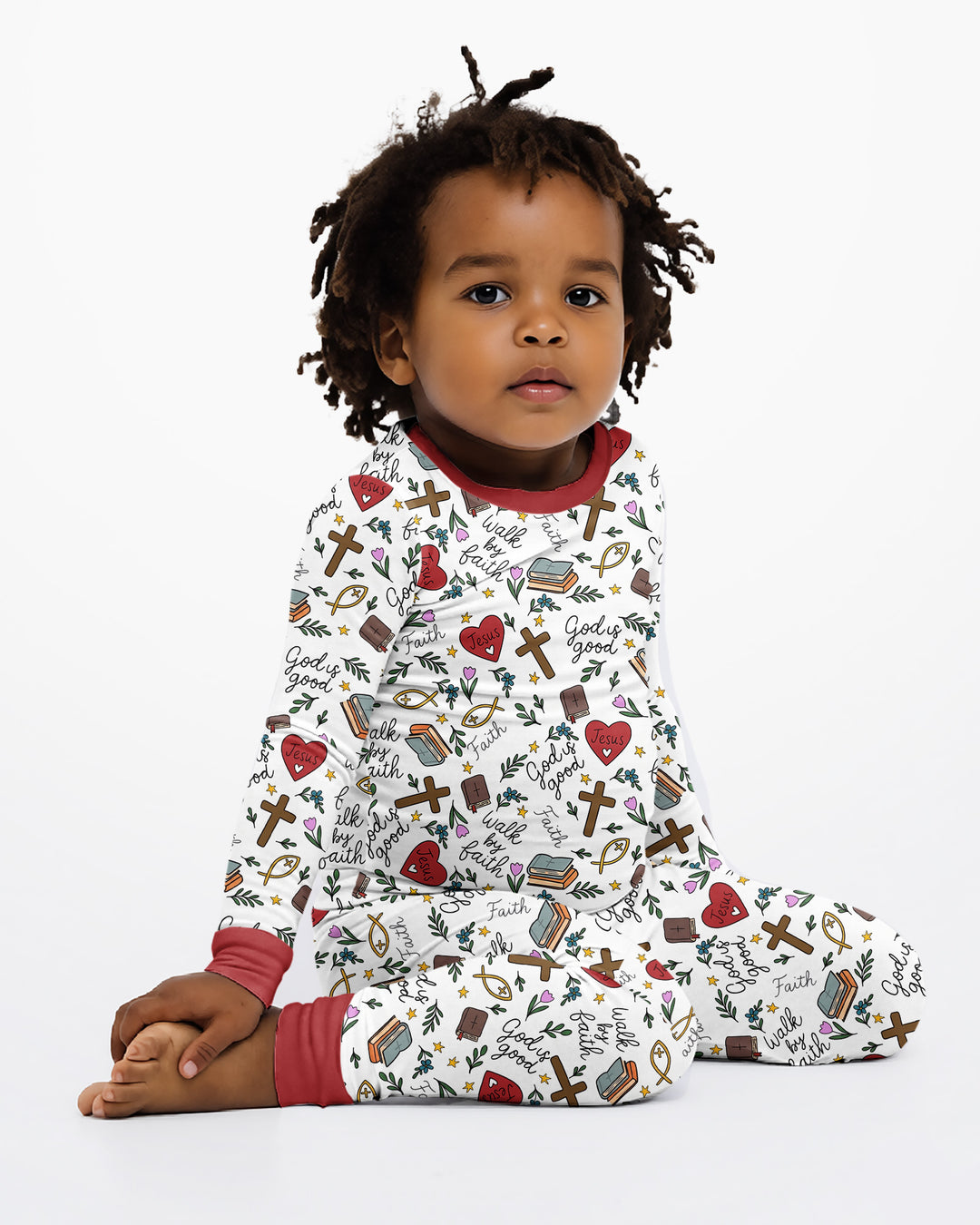 Conjunto de pijama de dos piezas de bambú con mangas largas, plantilla PERSONALIZADA