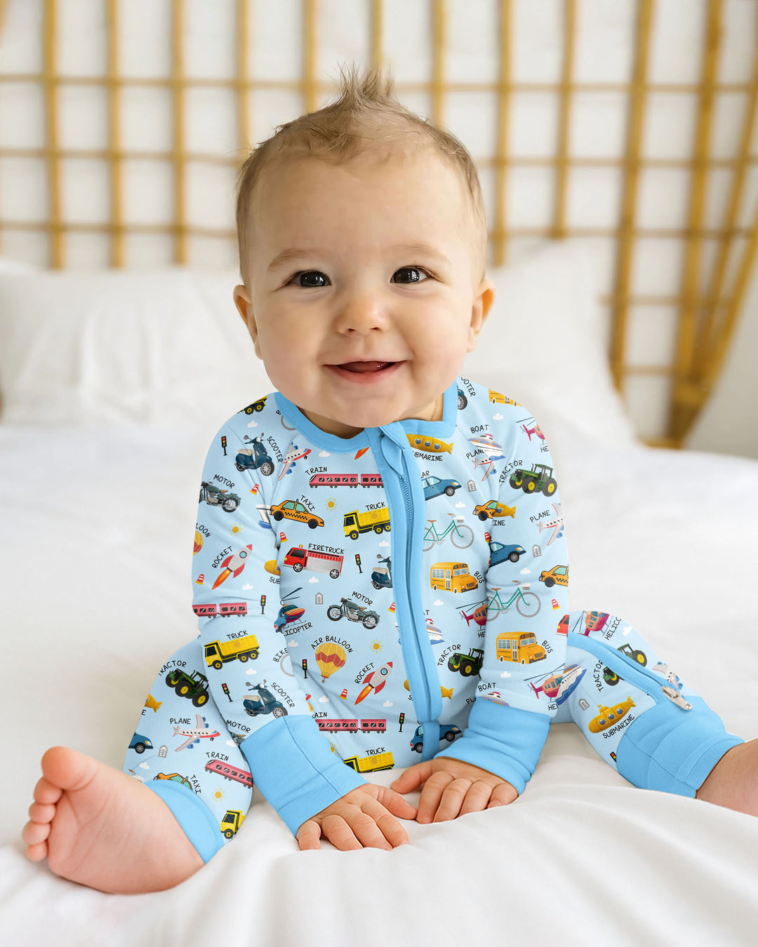 Gerippte Babykleidung mit individuellem Foto - Weich &amp; Skizzenhaft