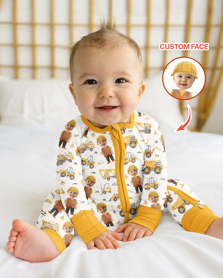 Custom Photo Little Builder Bamboo Convertible Zippy