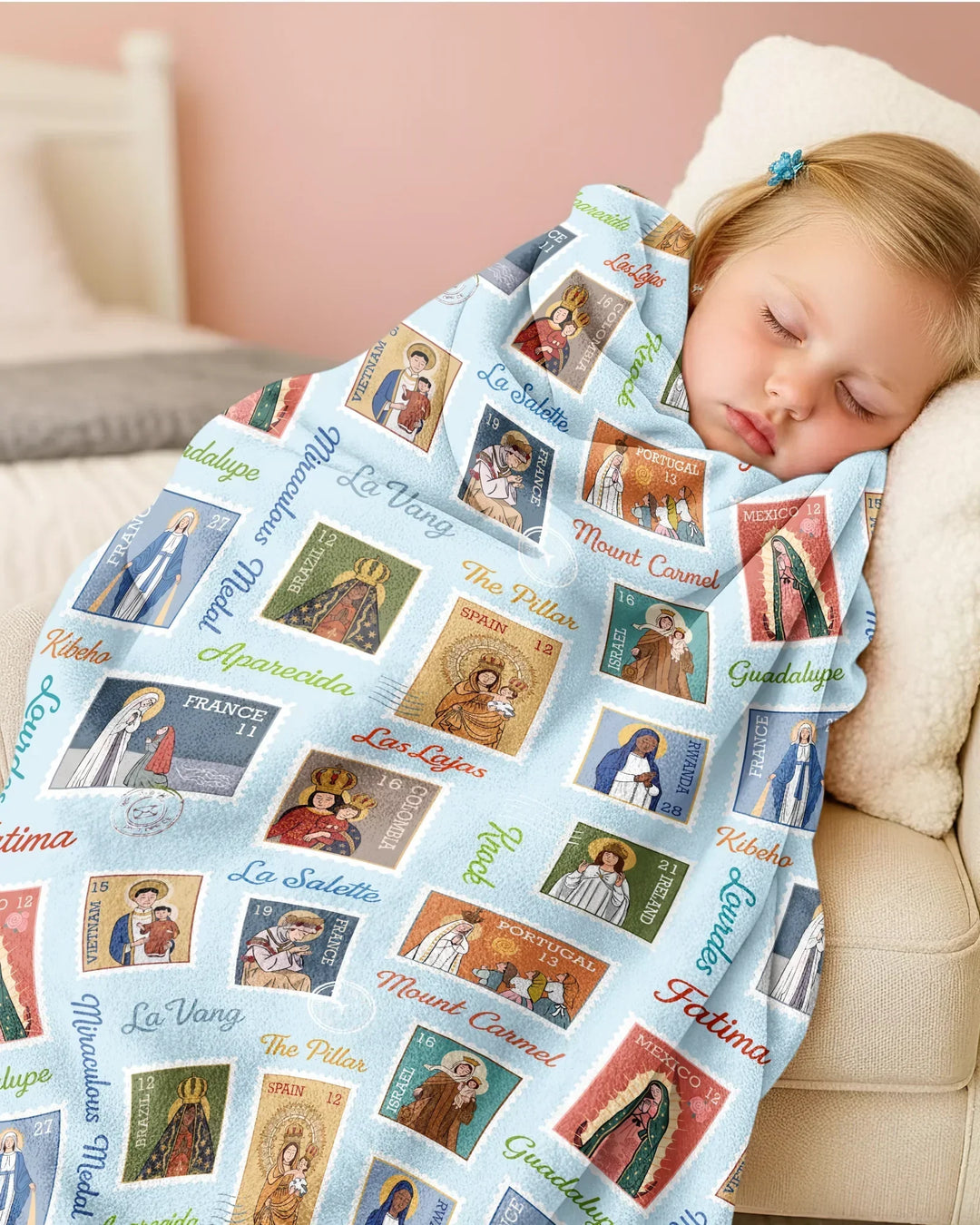 Our Lady, Around the World Bamboo Blanket