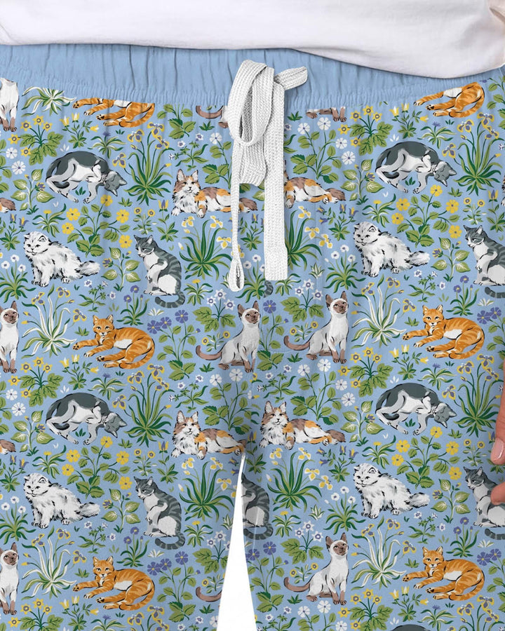 Kitten Garden Family Matching Men's Pajama Set