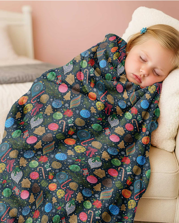 Holiday Ditsy Bamboo Blanket