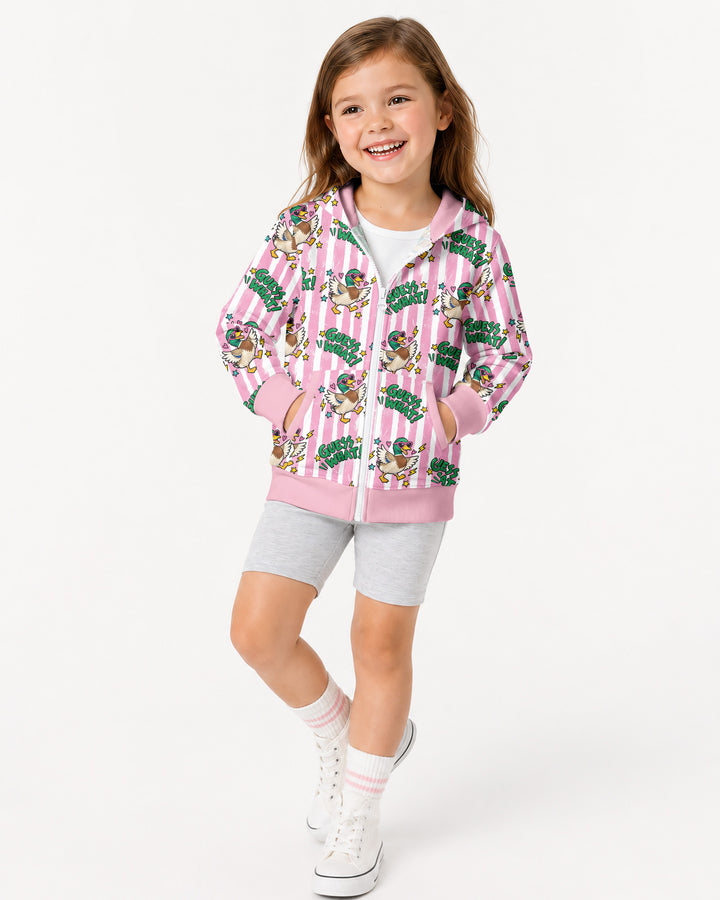 Guess What Mallard Butt Bamboo Zip Hoodie