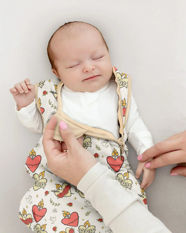 Three Sacred Hearts Bamboo Sleep Bag