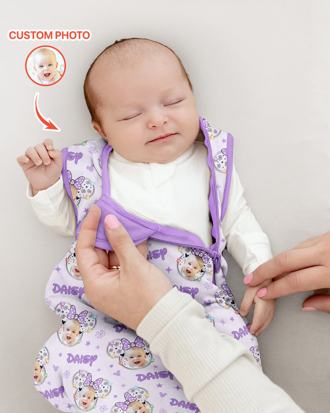 Custom Photo Little Princess Bamboo Sleep Bag