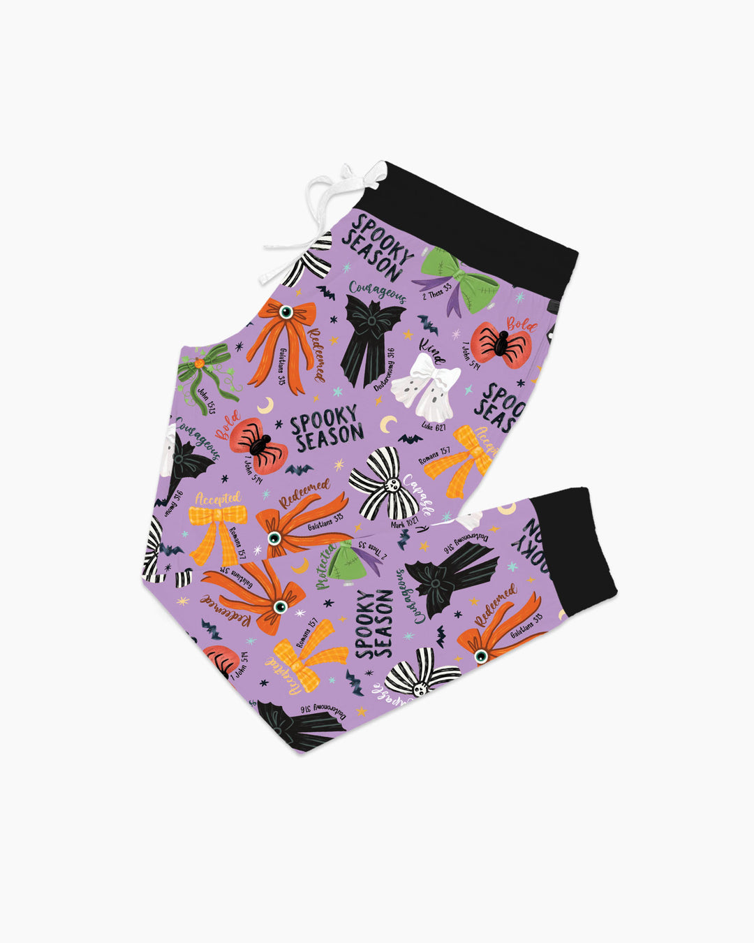 Spooky Bows Spooky Season Bamboo Women Pajama Set