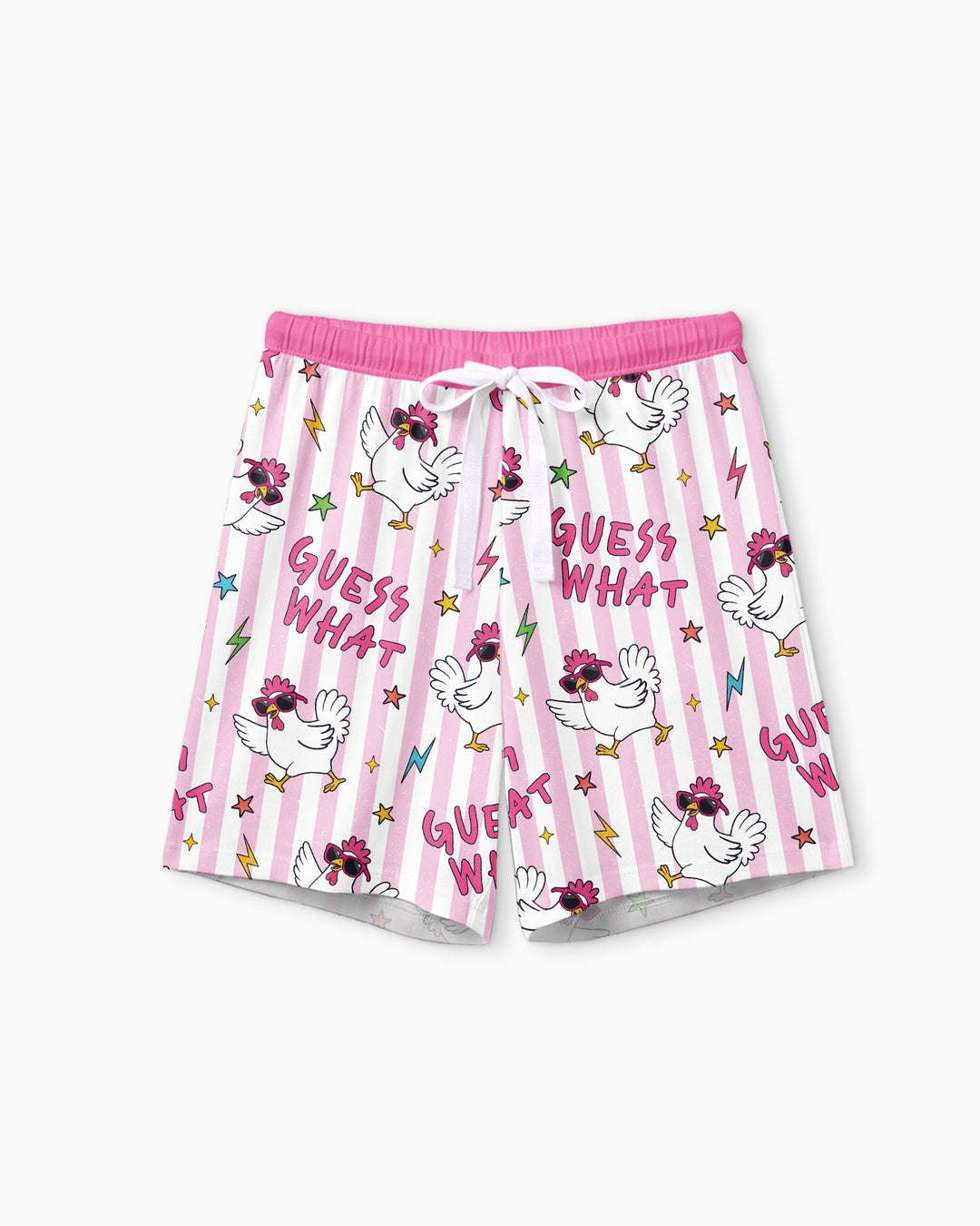 Guess What? Chicken Butt! Bamboo Women Short Sleeve Short Pajama Set