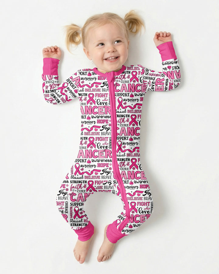 Strength in Pink Bamboo Convertible Zippy