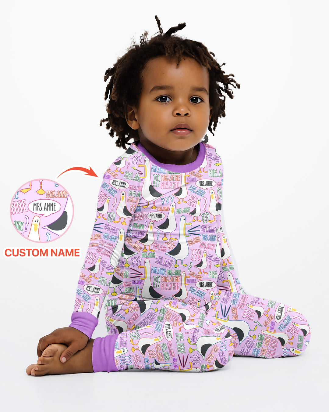 Conjunto de pijama de dos piezas de bambú con mangas largas, plantilla PERSONALIZADA