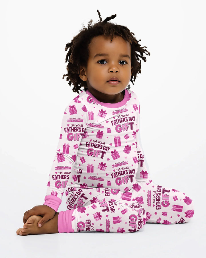 I'm Your Father's Day Gift Bamboo Two Piece Long Sleeve Pajama Set