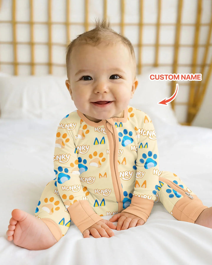 Gerippte Babykleidung mit individuellem Foto - Weich &amp; Skizzenhaft