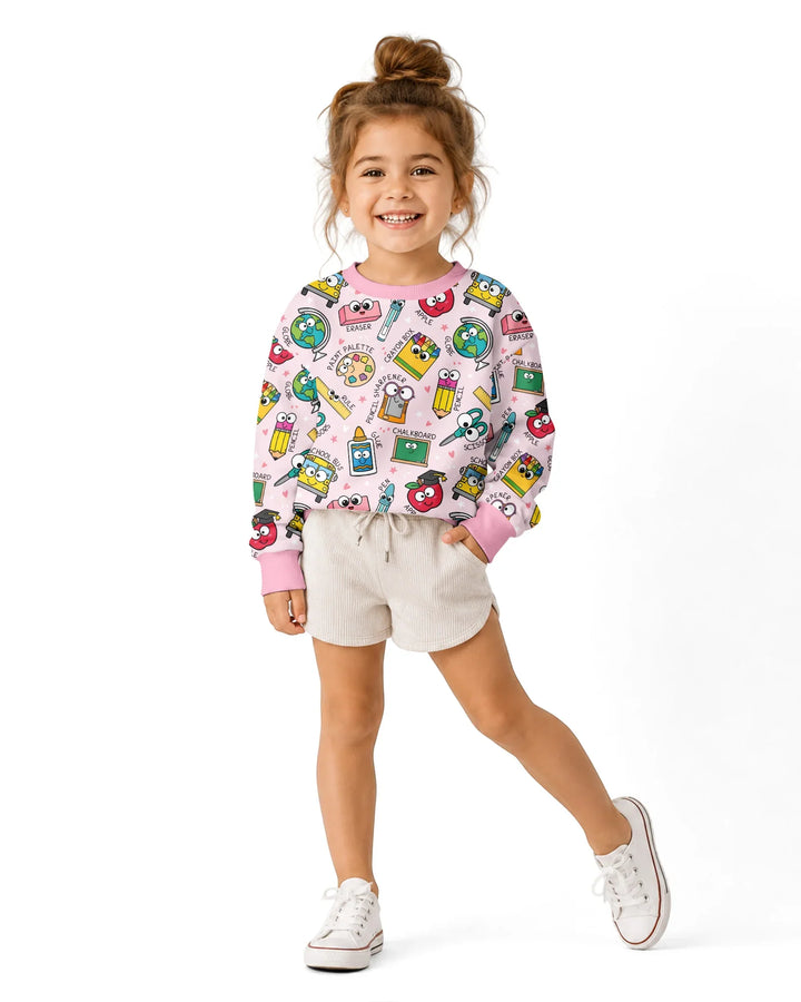 Happy School Pals Bamboo Crewneck Sweatshirt