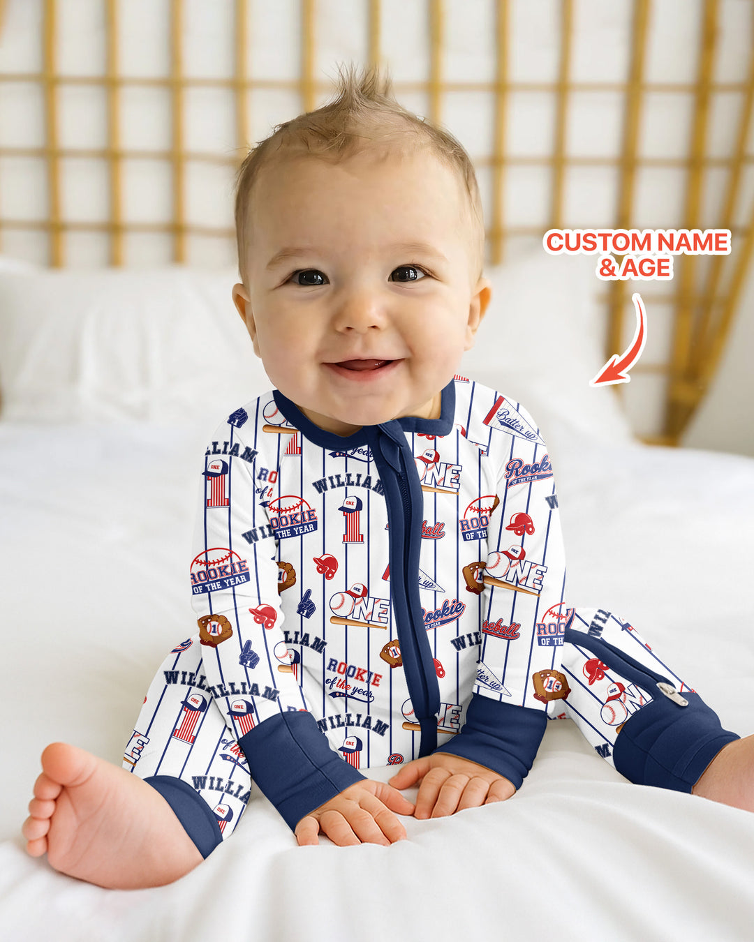 Baseball Birthday Boy Bamboo Convertible Zippy