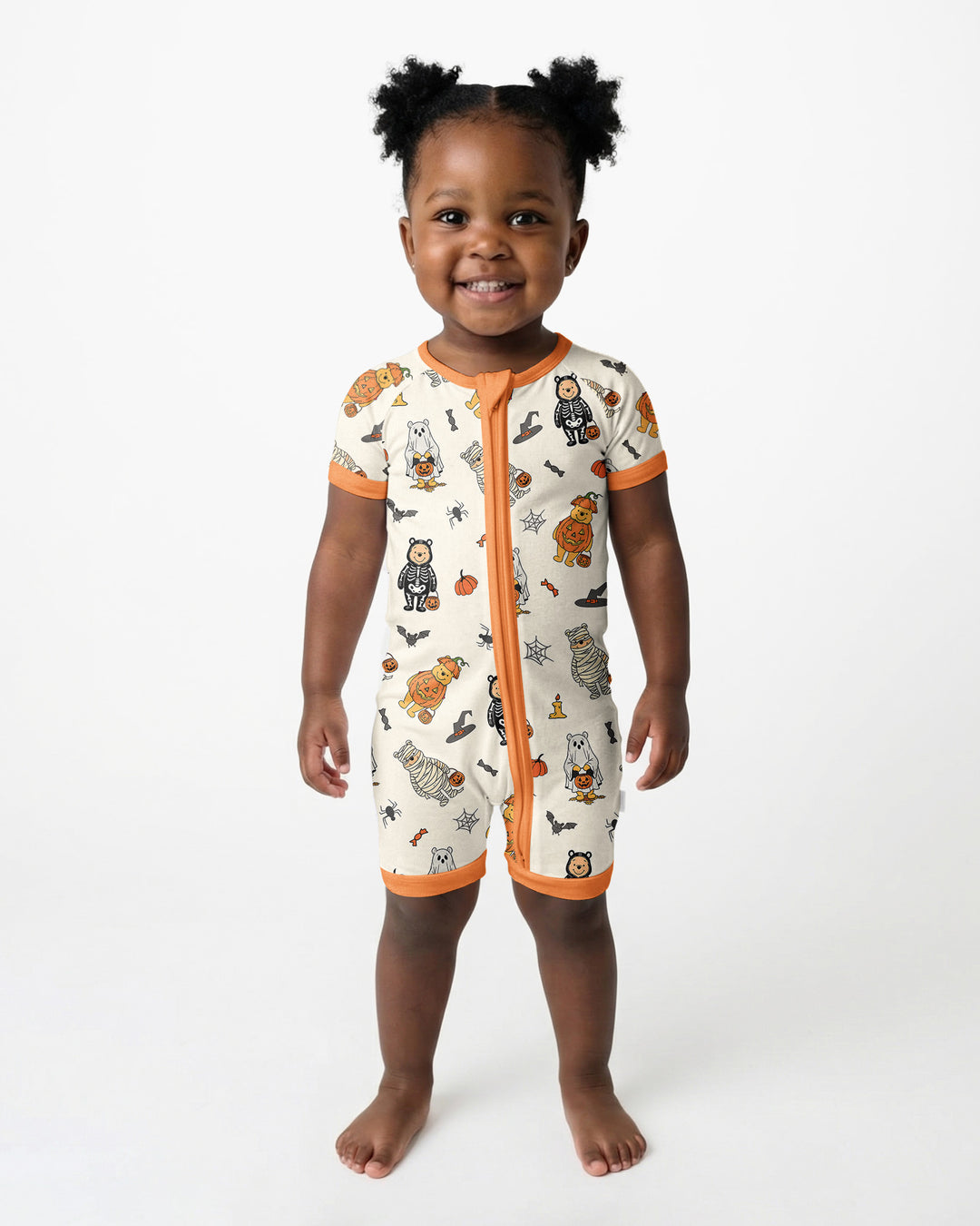 Retro Trick Or Treat Bamboo Shorty Zippy