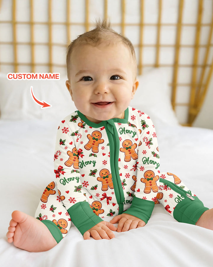 Custom Name Gingerbread Bamboo Convertible Zippy