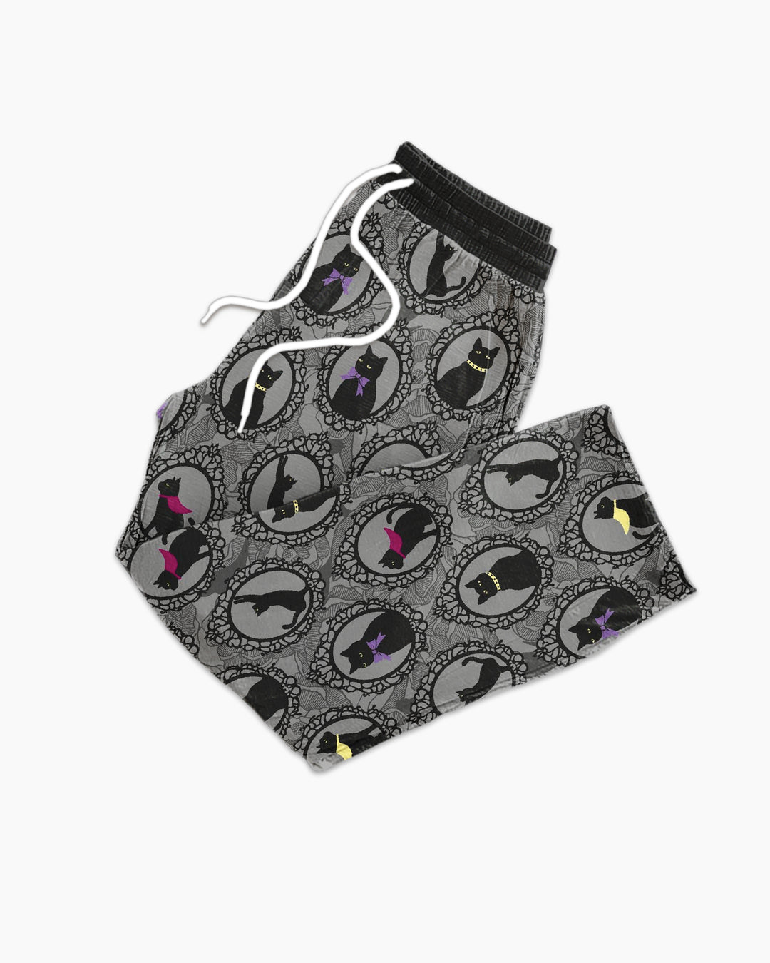 Midnight Cat Parade Bamboo Men's Pajama Set