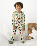 Conjunto de pijama de dos piezas de bambú con mangas largas, plantilla PERSONALIZADA