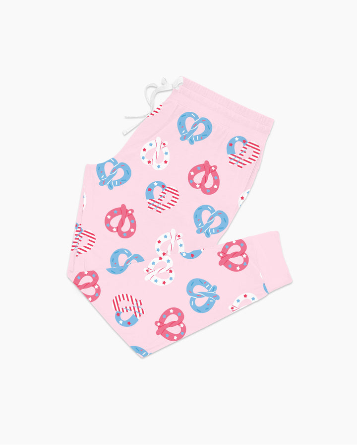 4th of July Pretzel  Bamboo Women Pajama Set