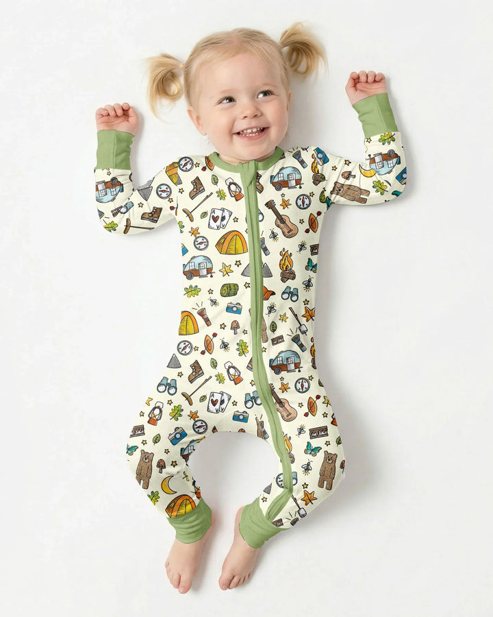 Love Camping Matching Family Bamboo Convertible Zippy
