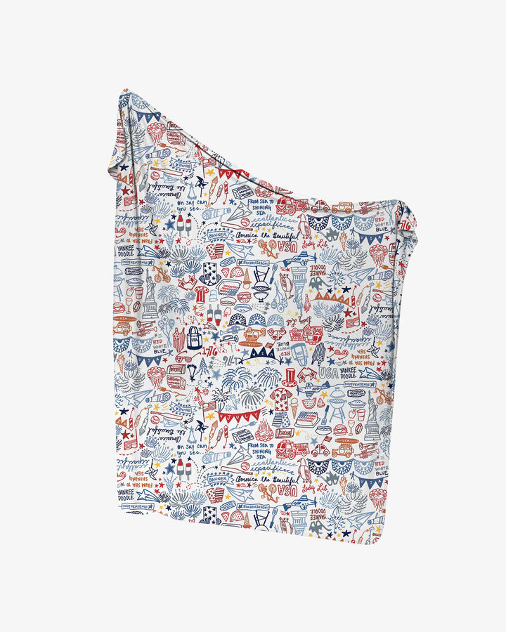 Liberty Doodle 250th Family Matching Swaddle Blanket