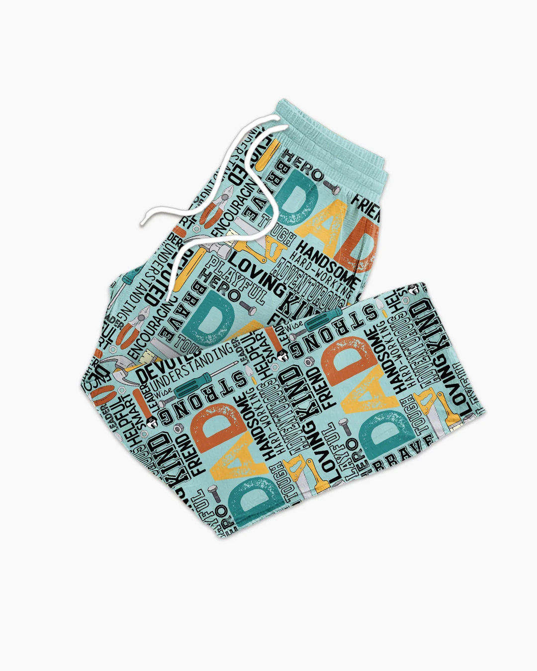 Dad Word Collage Bamboo Men's Pajama Set