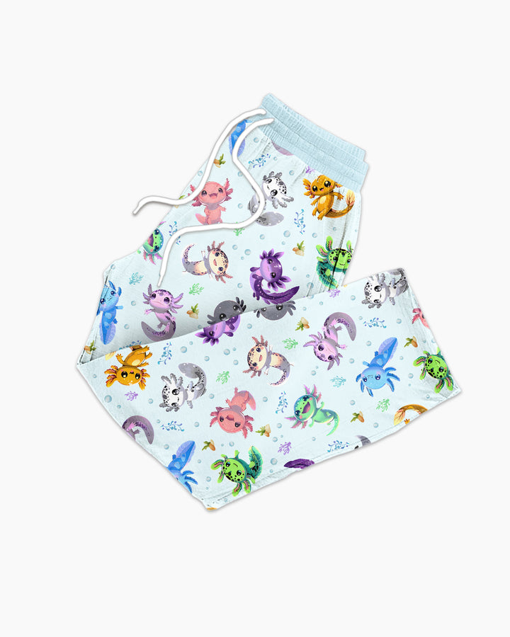 I Love You Axolotl Bamboo Men's Pajama Set