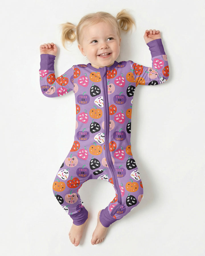 Boo Pumpkin Season Bamboo Convertible Zippy