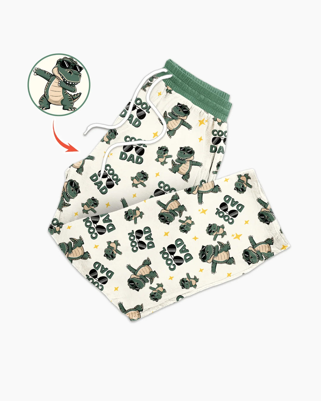Cool Dino Daddy & Me Matching Bamboo Men's Pajama Set