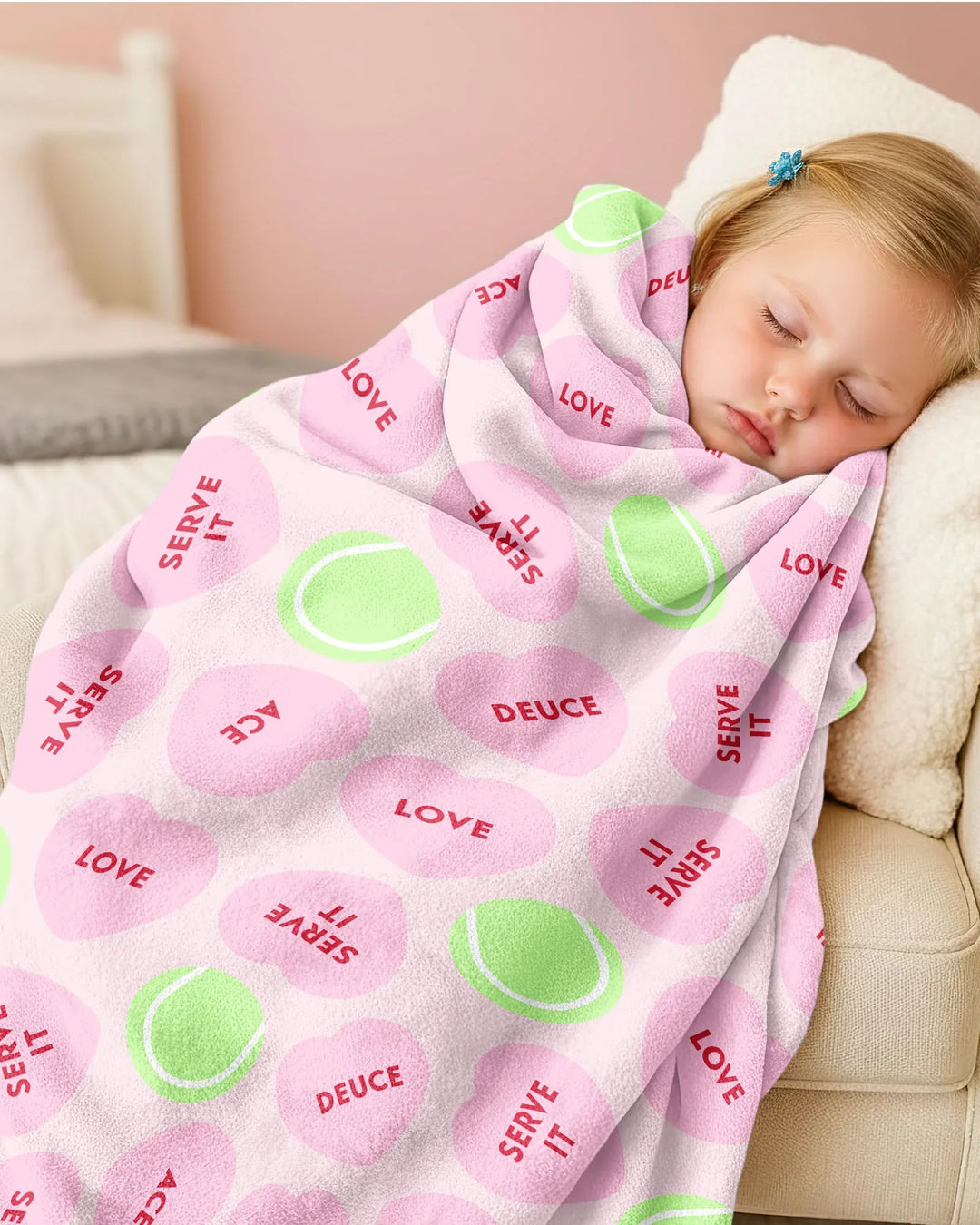 Tennis with Love Bamboo Blanket