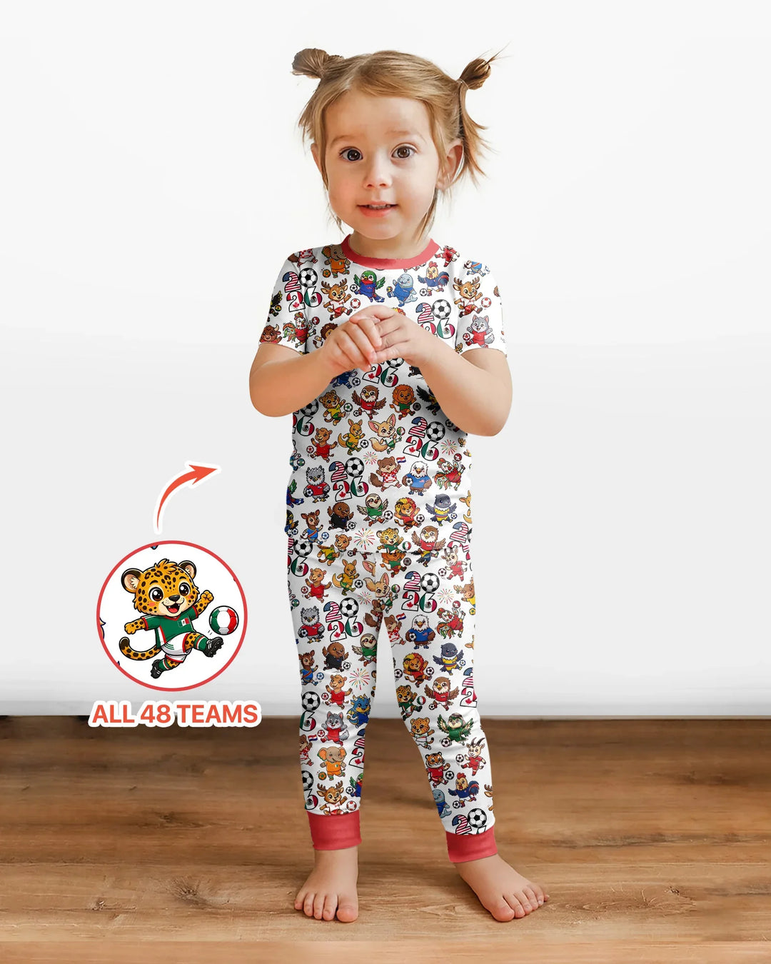 Conjunto de pijama de dos piezas de manga corta de bambú