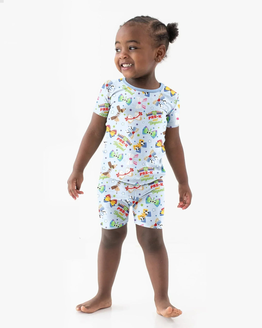Ready for Pre-K Bamboo Two Piece Short Sleeve Shorts Pajama Set