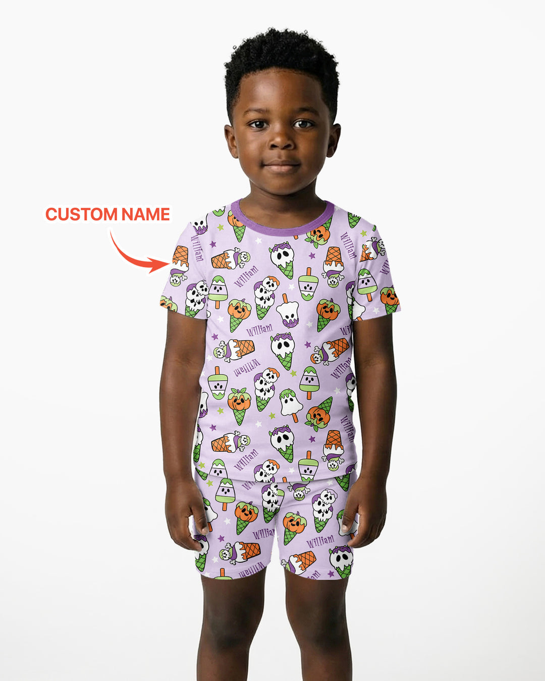 Conjunto de Pijama de Dos Piezas de Bambú con Mangas Cortas y Pantalones Cortos