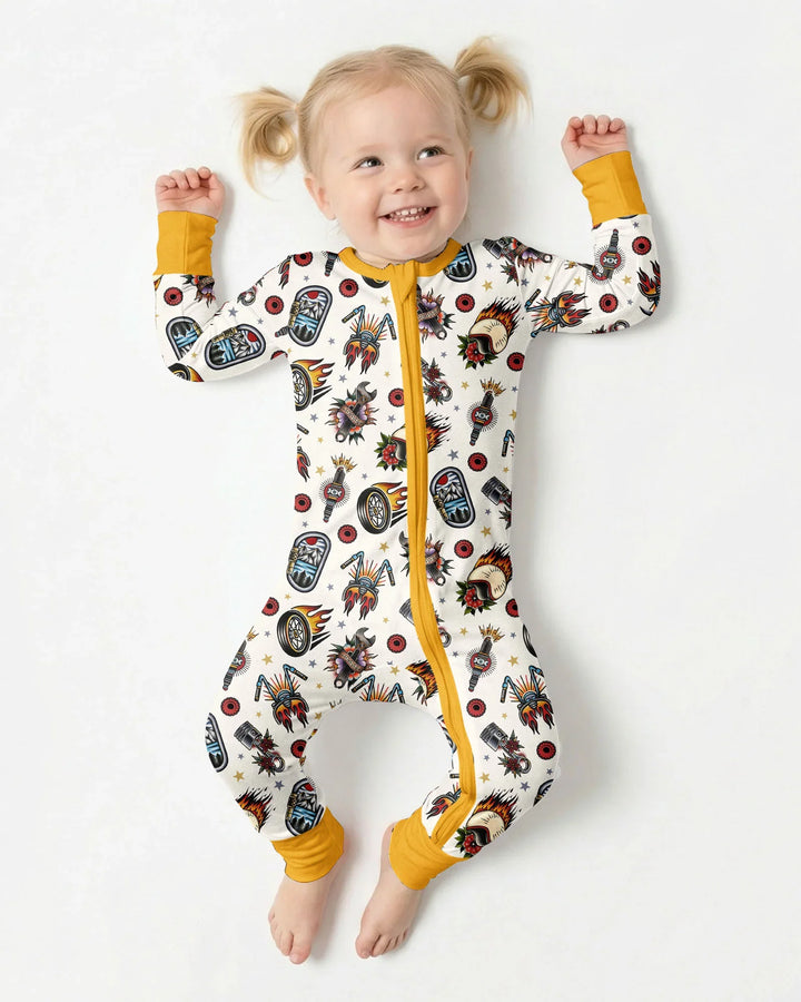 Born to Ride Together Family Matching Bamboo Convertible Zippy