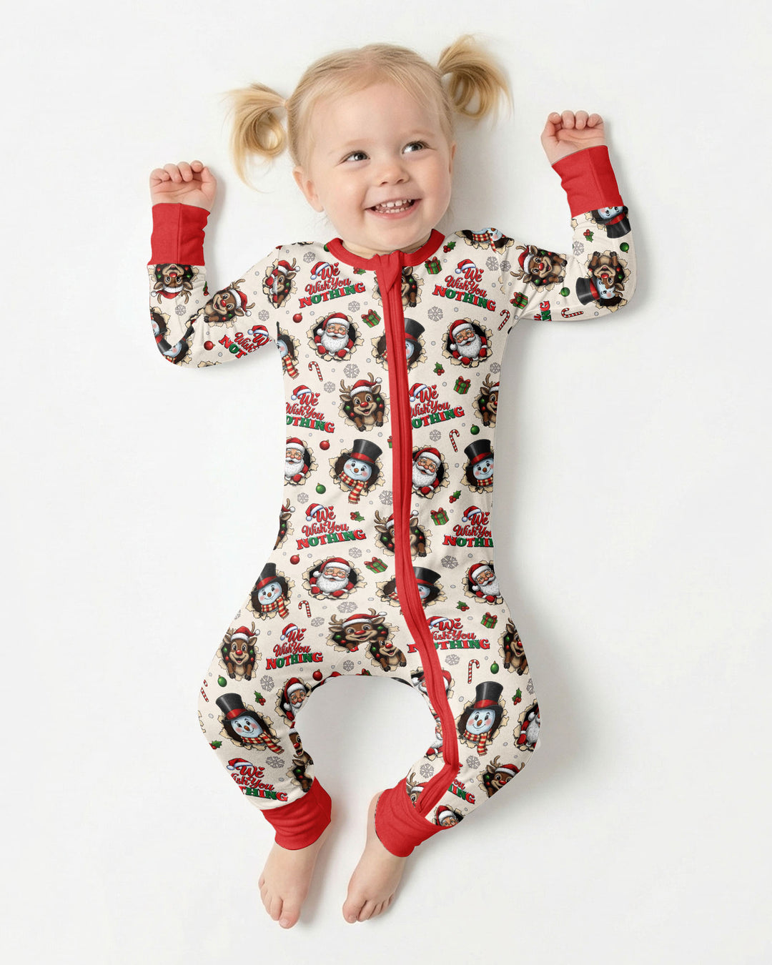 Funny Butt Christmas Squad Bamboo Convertible Zippy