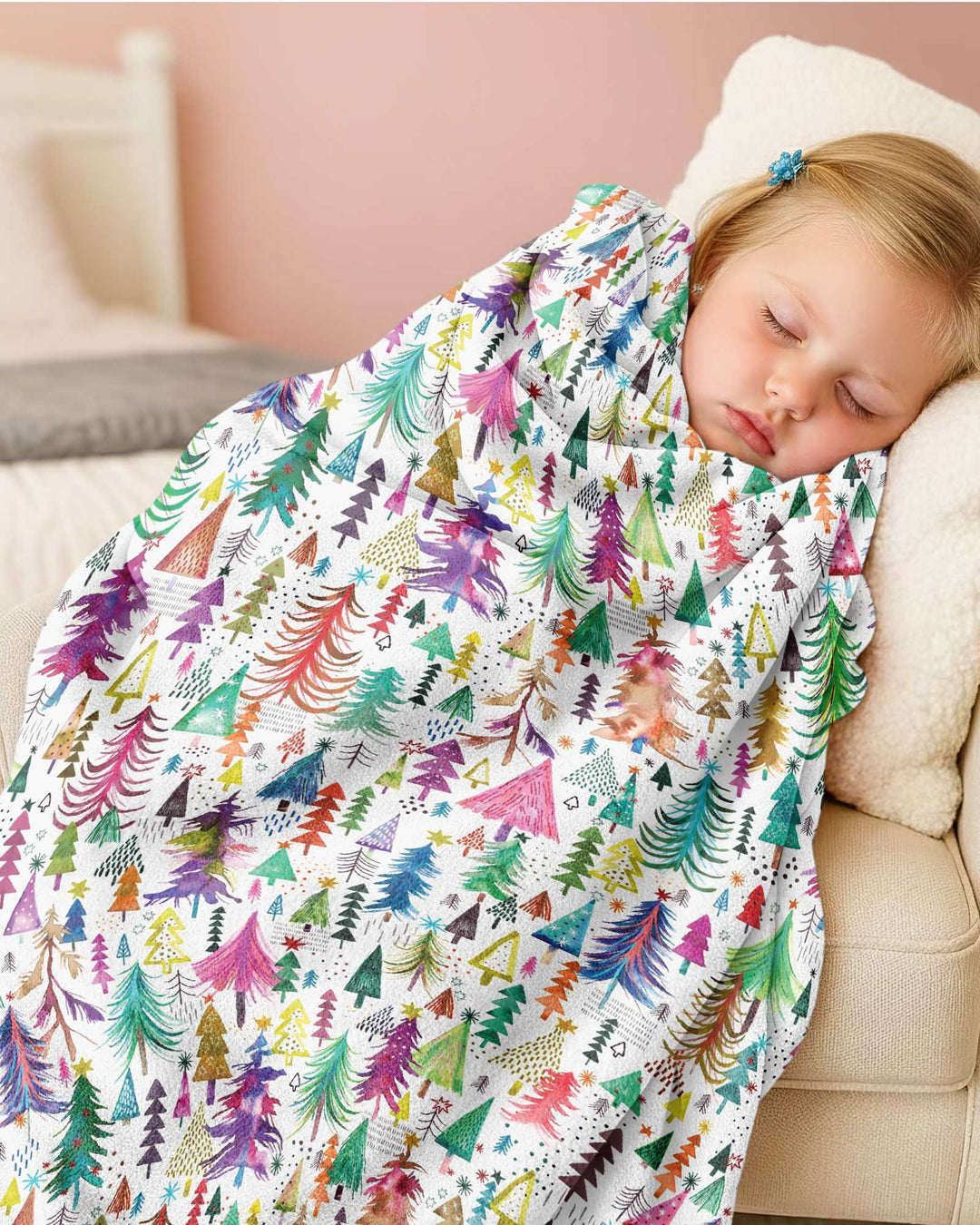 Christmas Trees Decoration Bamboo Blanket