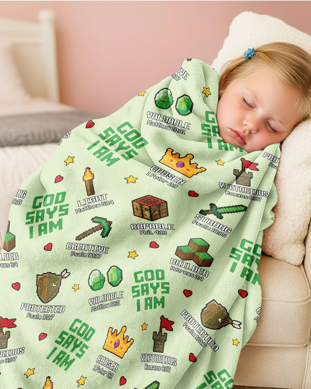 Christian Gamer Bamboo Blanket
