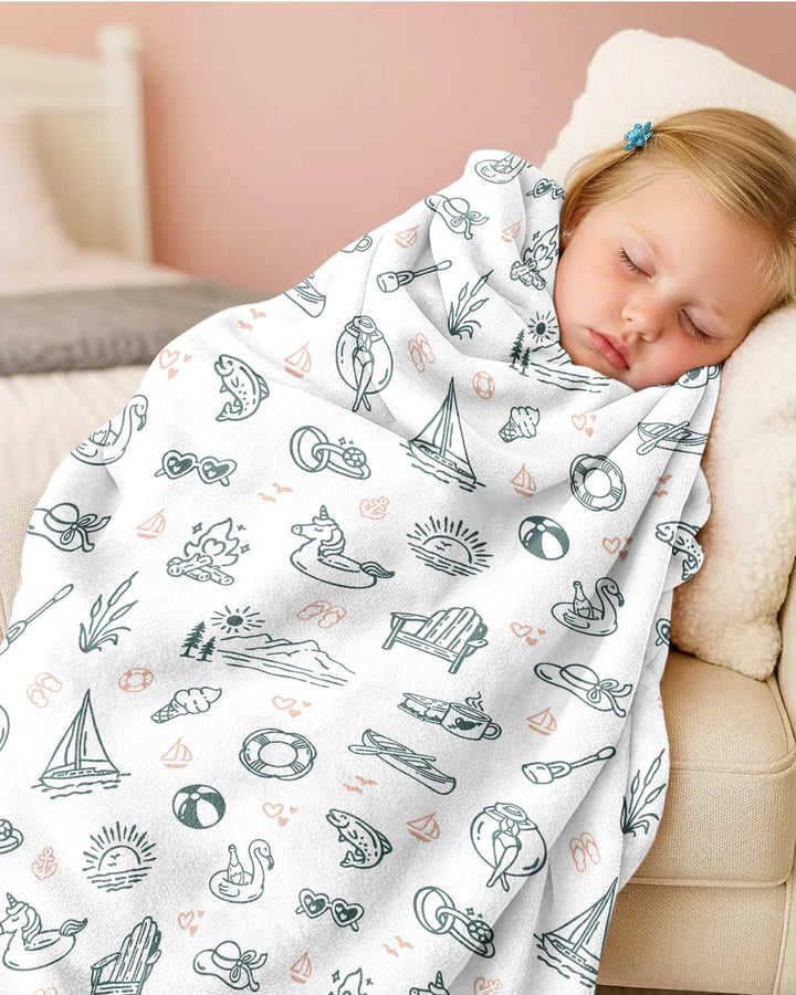 Lake Vibe Bamboo Blanket
