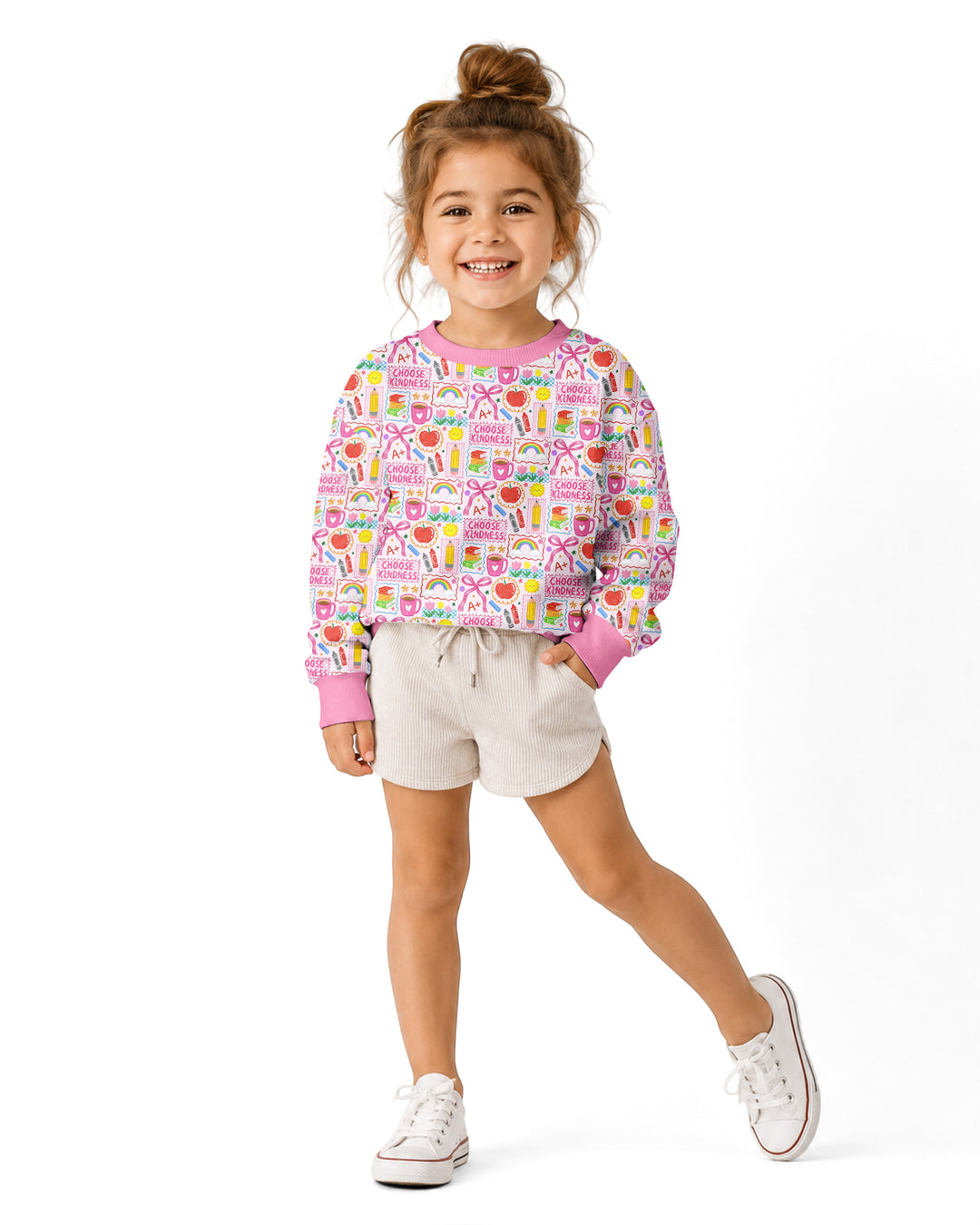 Sweatshirt mit Rundhalsausschnitt aus Bambusfaser