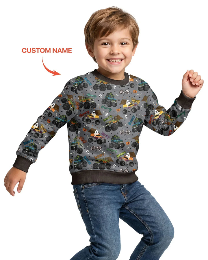 Sudadera de cuello redondo de bambú con plantilla personalizada