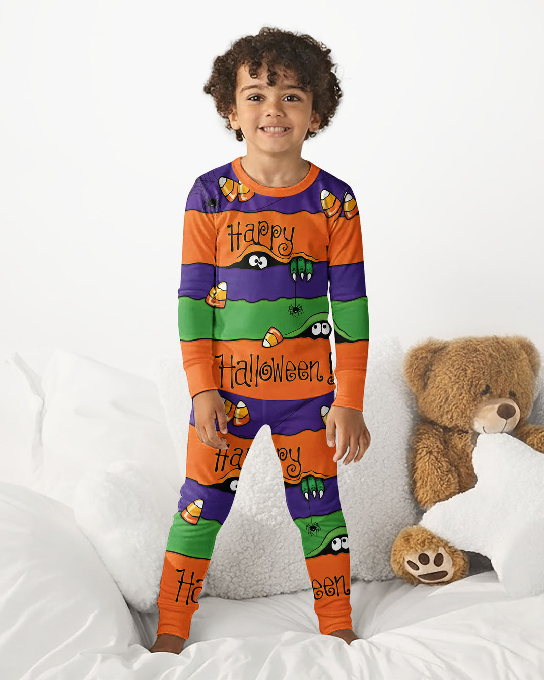 Happy Halloween Bamboo Two Piece Long Sleeve Pajama Set