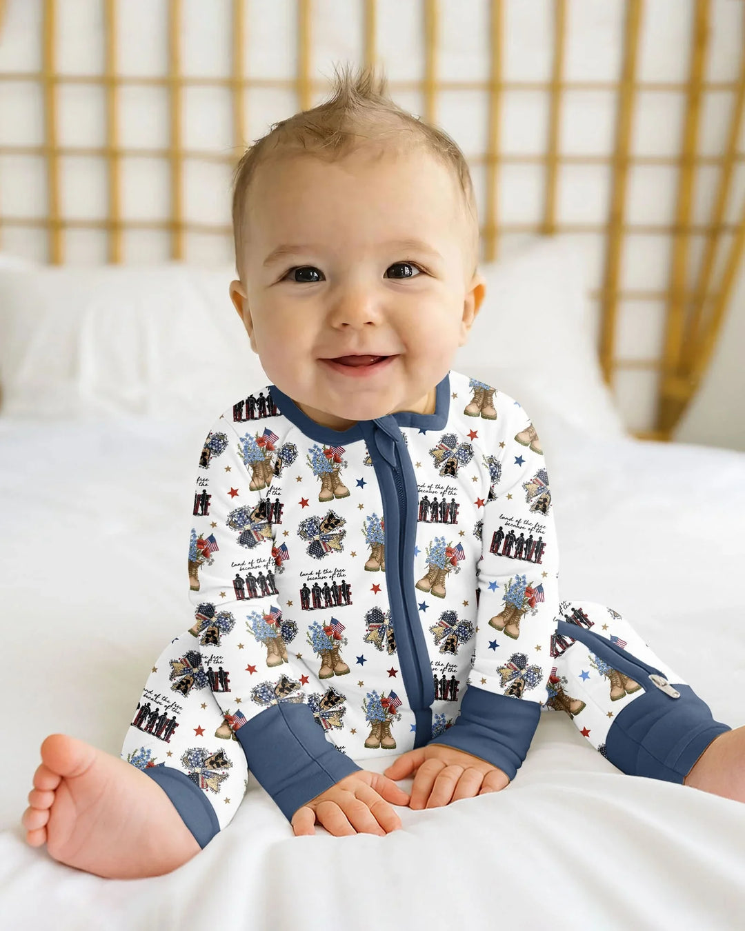Honor the Brave Family Matching Bamboo Convertible Zippy