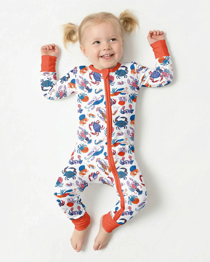 Crustacean Nation Family Matching Bamboo Convertible Zippy