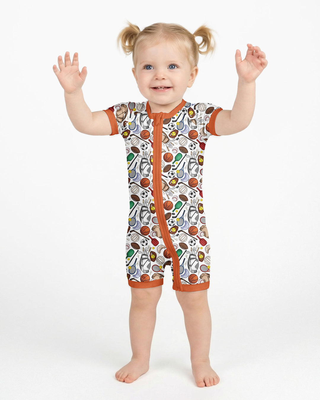 White Sports Equipment Bamboo Shorty Zippy