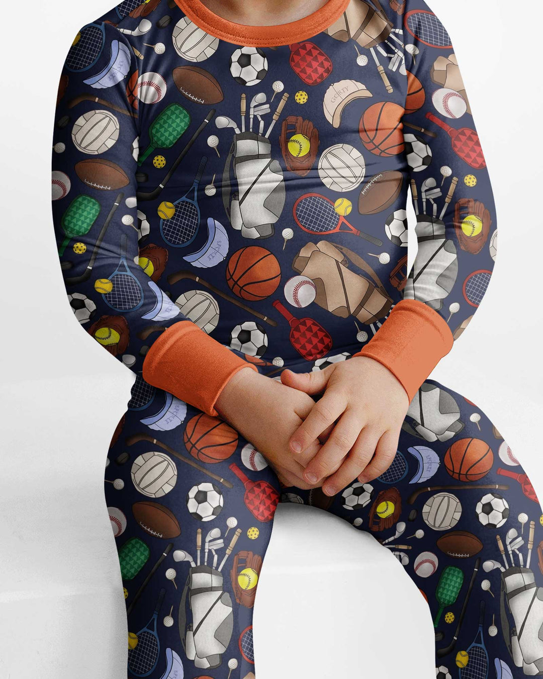 Sports Equipment Bamboo Two Piece Long Sleeve Pajama Set